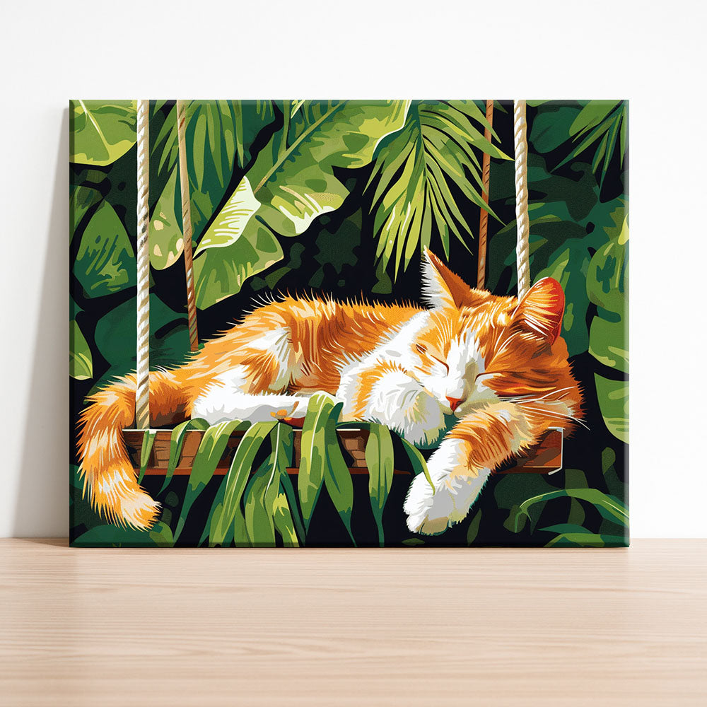 Jungle Nap - Paint by Numbers Kit
