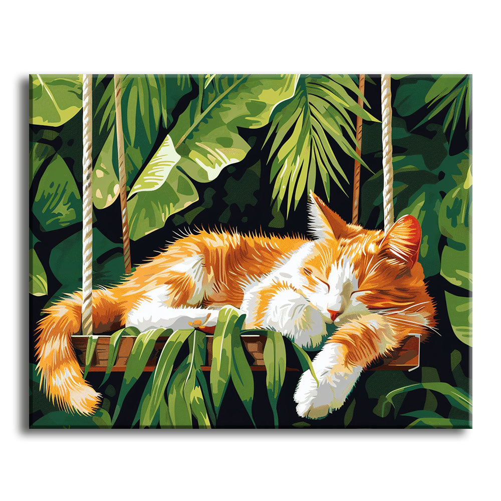 Jungle Nap - Paint by Numbers Kit