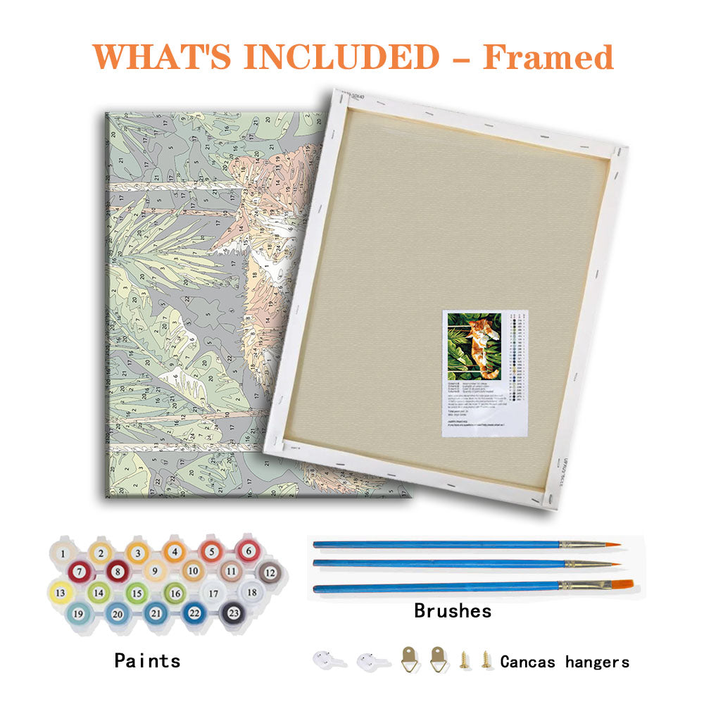 Jungle Nap - Paint by Numbers Kit