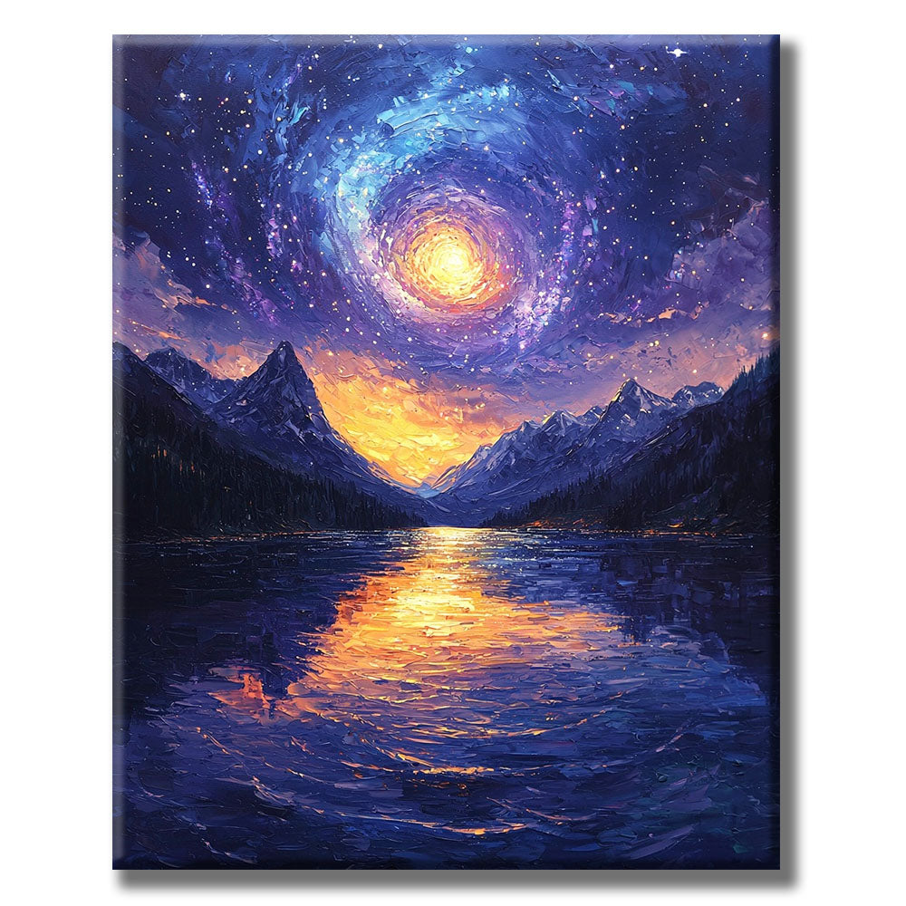 Cosmic Calm in the Moonlight - Paint by Numbers
