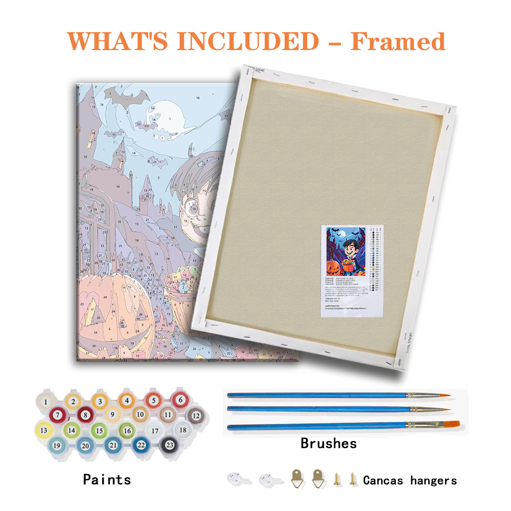 Little Vampire's Candy Night – Paint by Numbers Kit