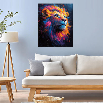 Lion of Fire - Paint by Numbers