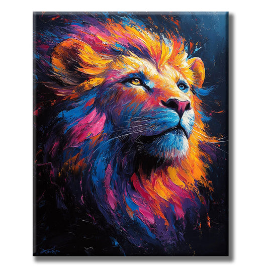 Lion of Fire - Paint by Numbers