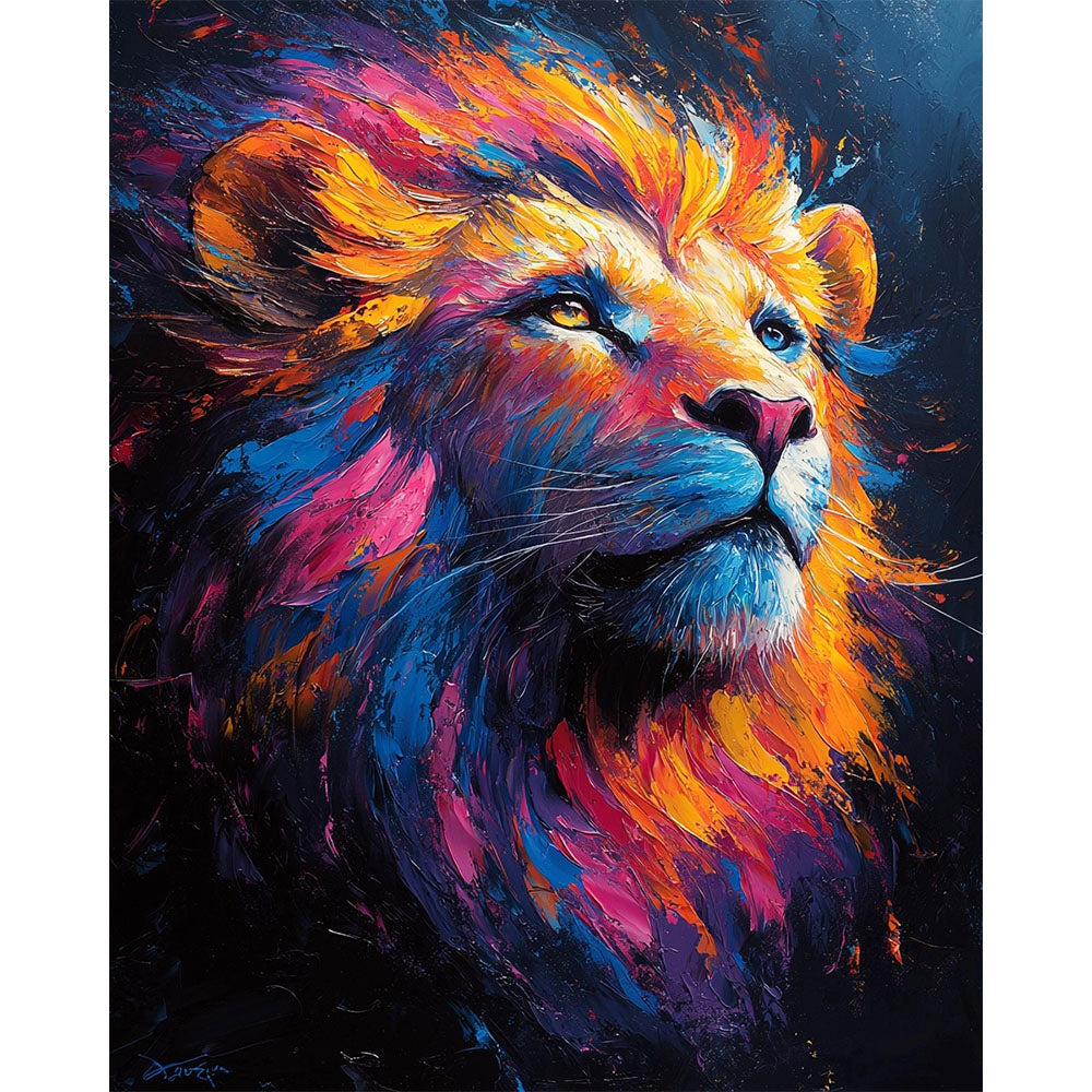 Lion of Fire - Paint by Numbers