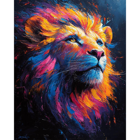 Lion of Fire - Paint by Numbers