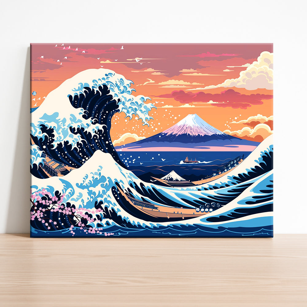 Majestic Fuji Waves