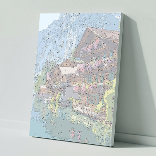 Paint by numbers: Floral splendor at the Alpine lake