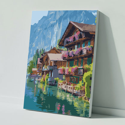 Paint by numbers: Floral splendor at the Alpine lake