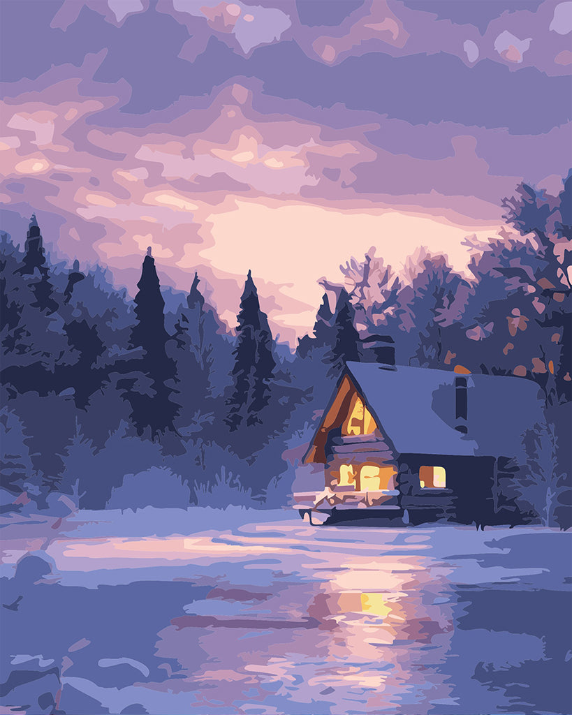 Paint by numbers: Winter dream in pastel