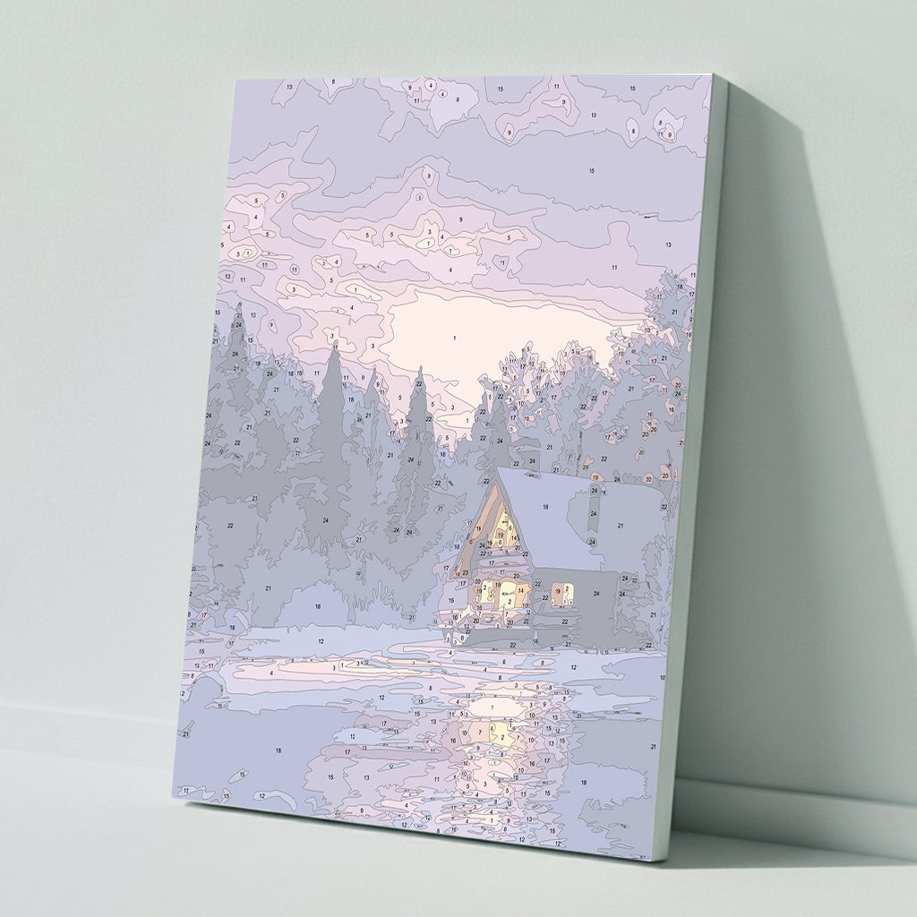 Paint by numbers: Winter dream in pastel