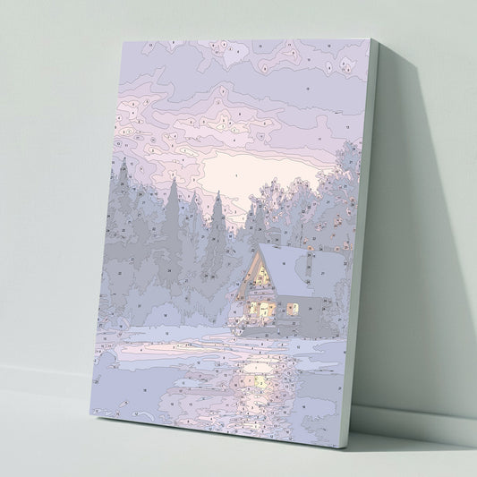Paint by numbers: Winter dream in pastel