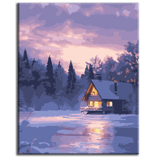 Paint by numbers: Winter dream in pastel