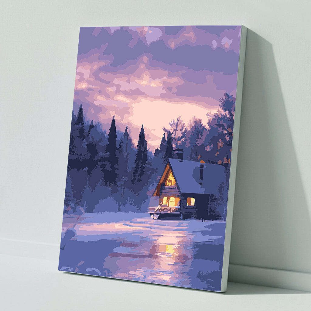 Paint by numbers: Winter dream in pastel