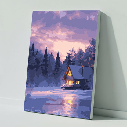 Paint by numbers: Winter dream in pastel