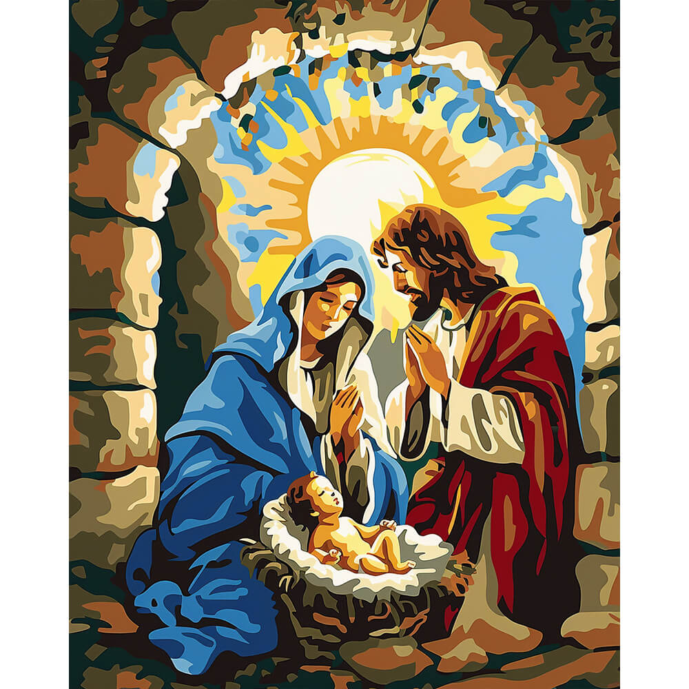 Manger Miracle - Paint by Numbers Kit