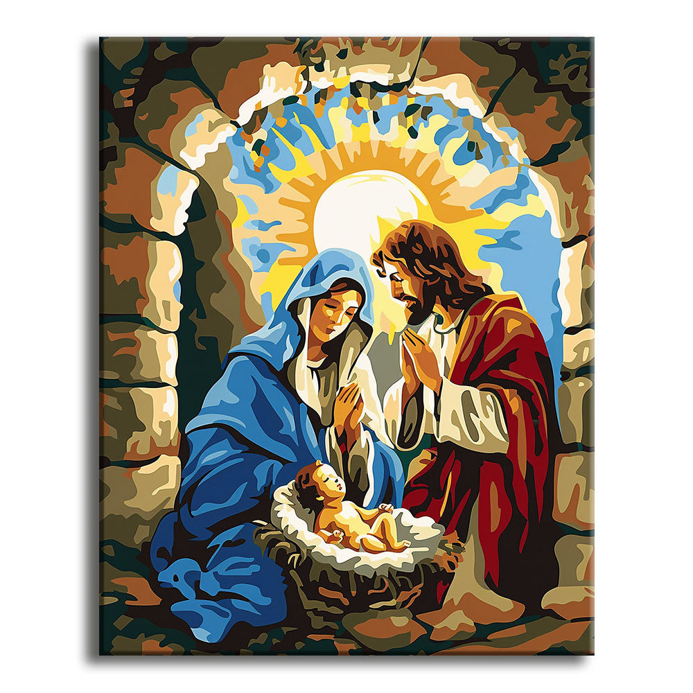 Manger Miracle - Paint by Numbers Kit