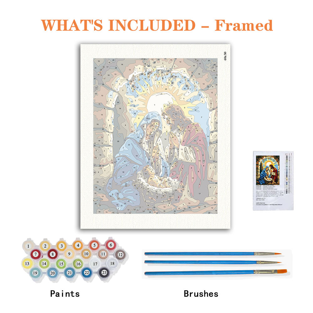 Manger Miracle - Paint by Numbers Kit