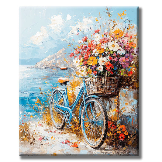 Meerbike - Flower Basket - Paint by Numbers