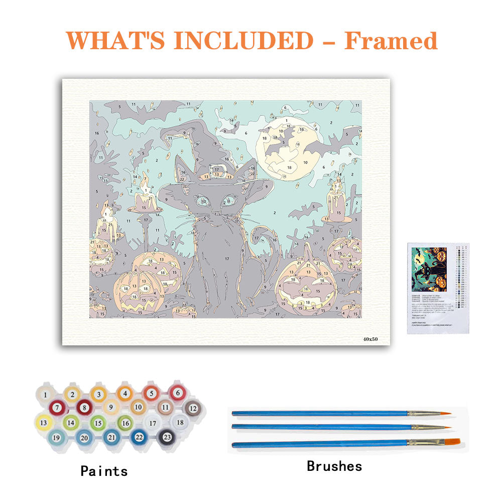 Midnight Meowgic - Paint by Numbers Kit