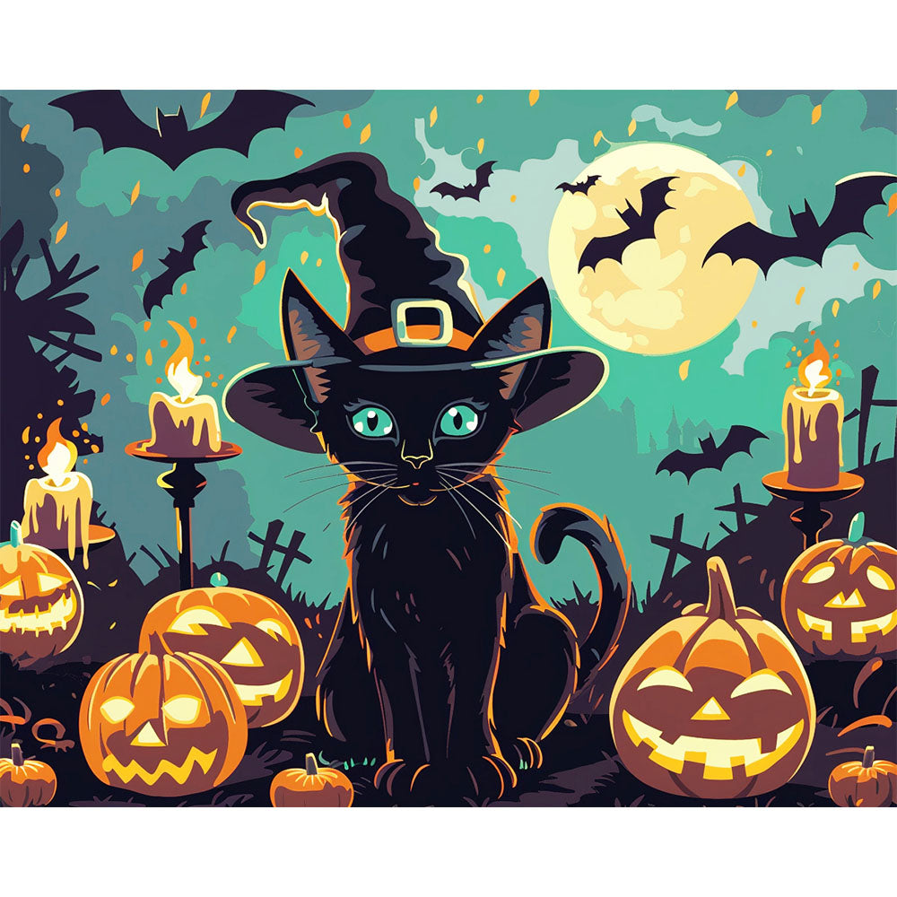 Midnight Meowgic - Paint by Numbers Kit
