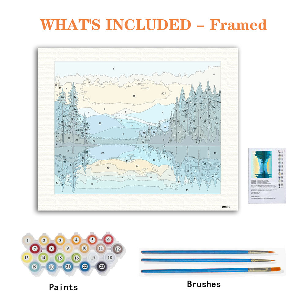Misty Mountain Echo - Paint by Numbers Kit