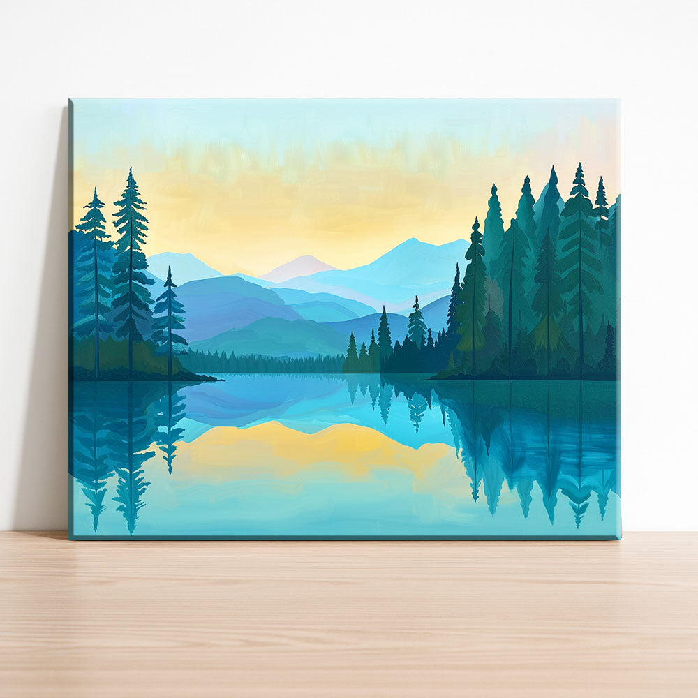 Misty Mountain Echo - Paint by Numbers Kit