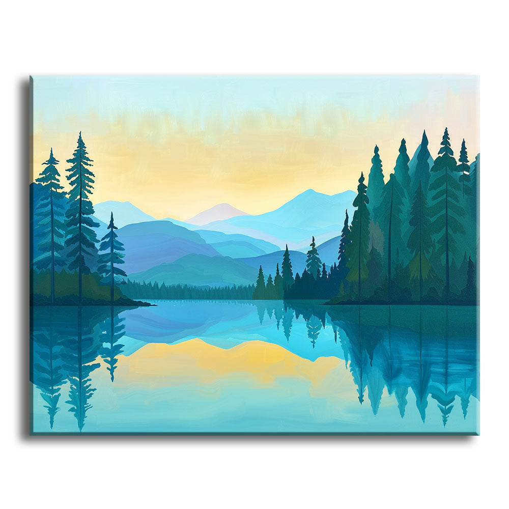 Misty Mountain Echo - Paint by Numbers Kit