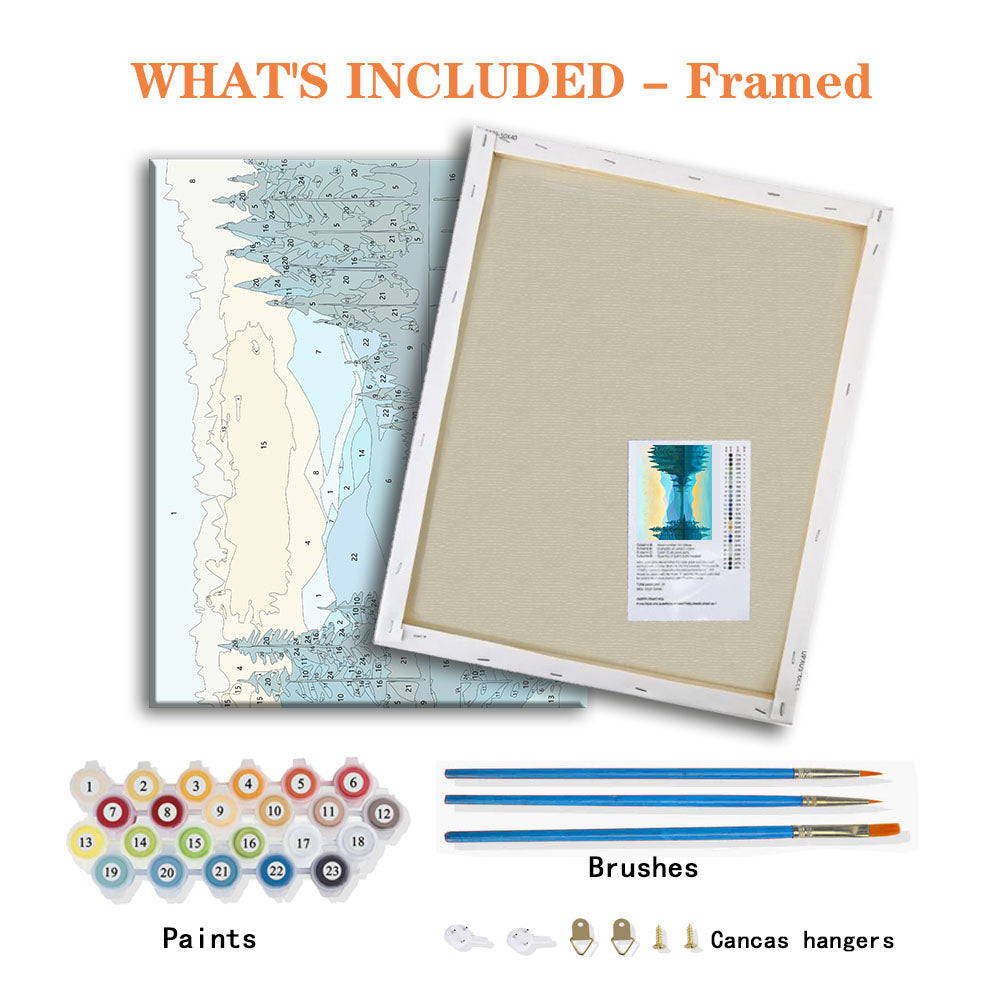 Misty Mountain Echo - Paint by Numbers Kit