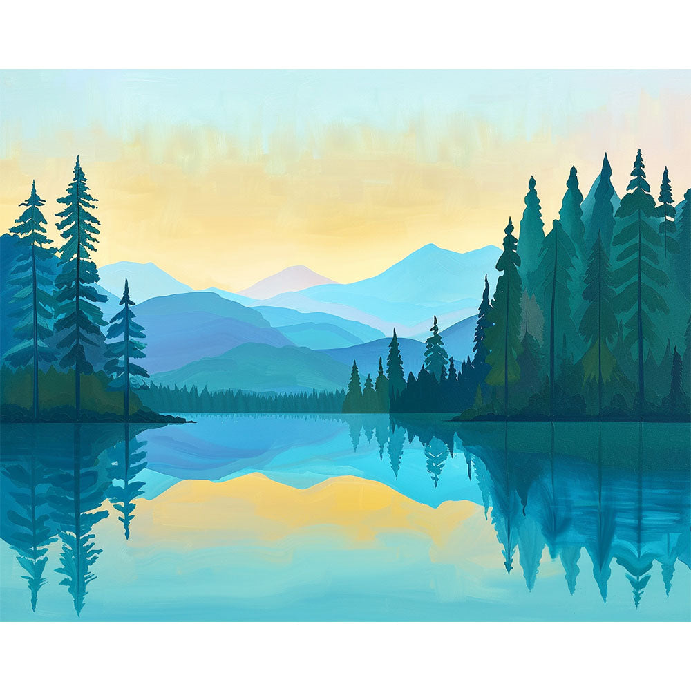 Misty Mountain Echo - Paint by Numbers Kit