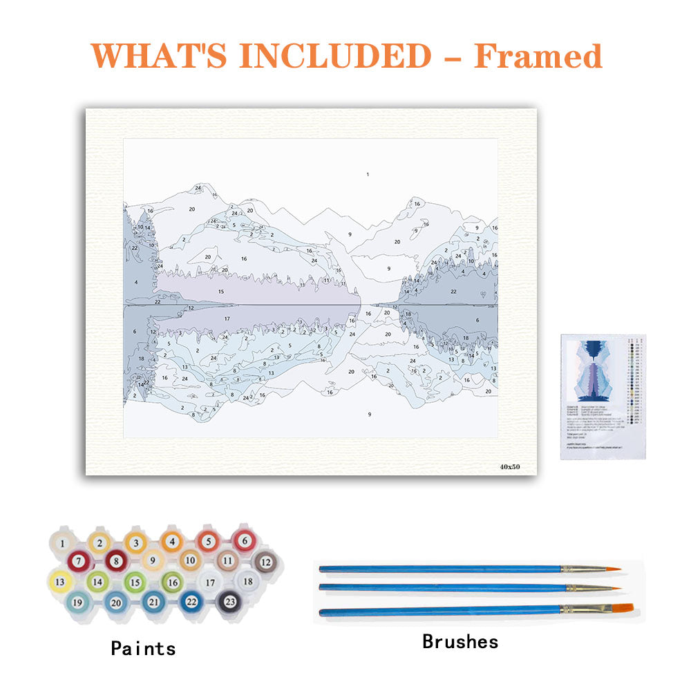 Misty Mountain Reflection - Paint by Numbers Kit