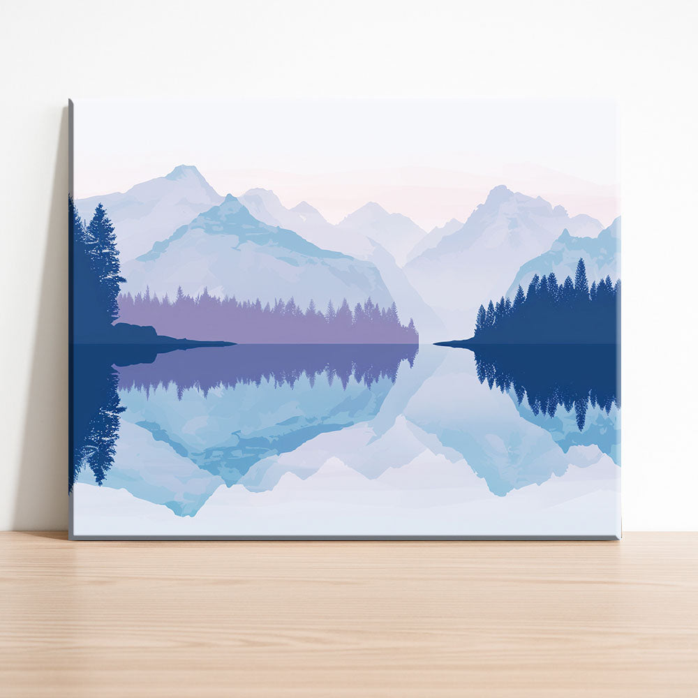 Misty Mountain Reflection - Paint by Numbers Kit