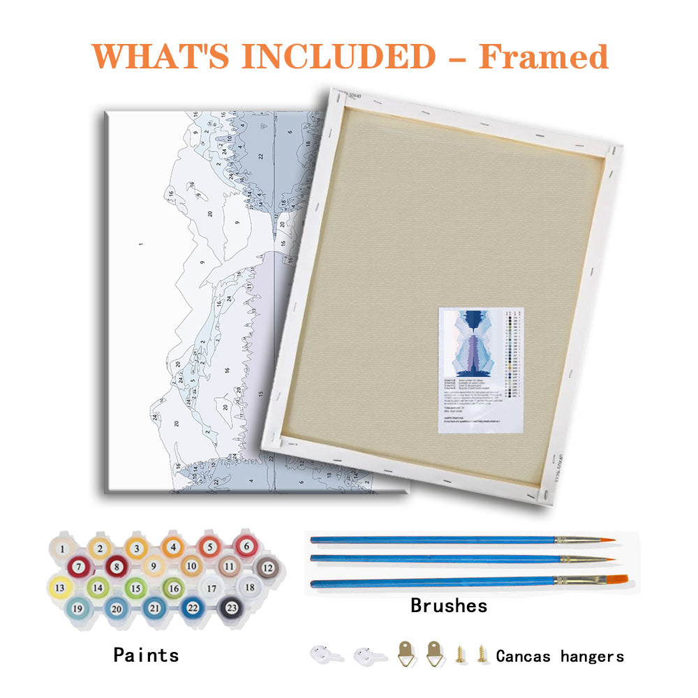 Misty Mountain Reflection - Paint by Numbers Kit