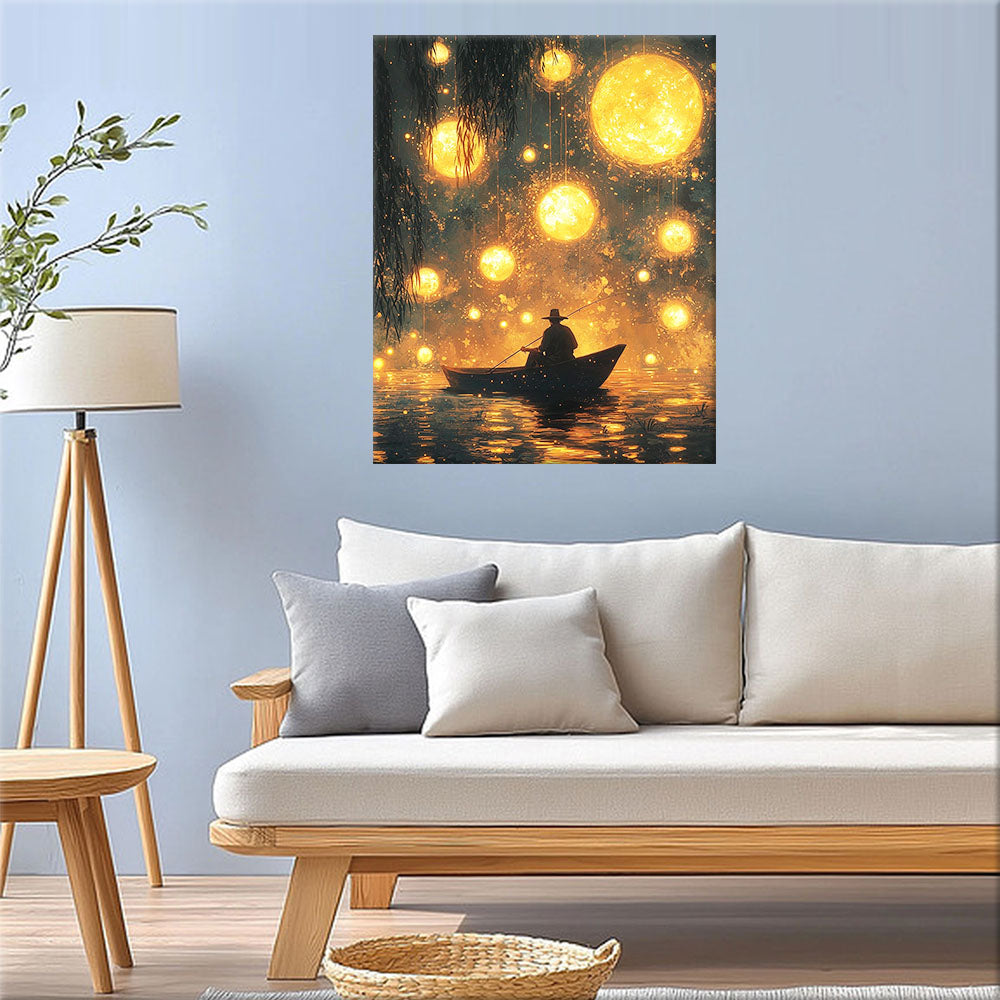 Moon Fisherman - Paint by Numbers