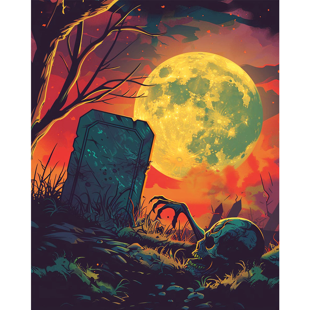 Moonlight Mysteries – Halloween Paint by Numbers Kit
