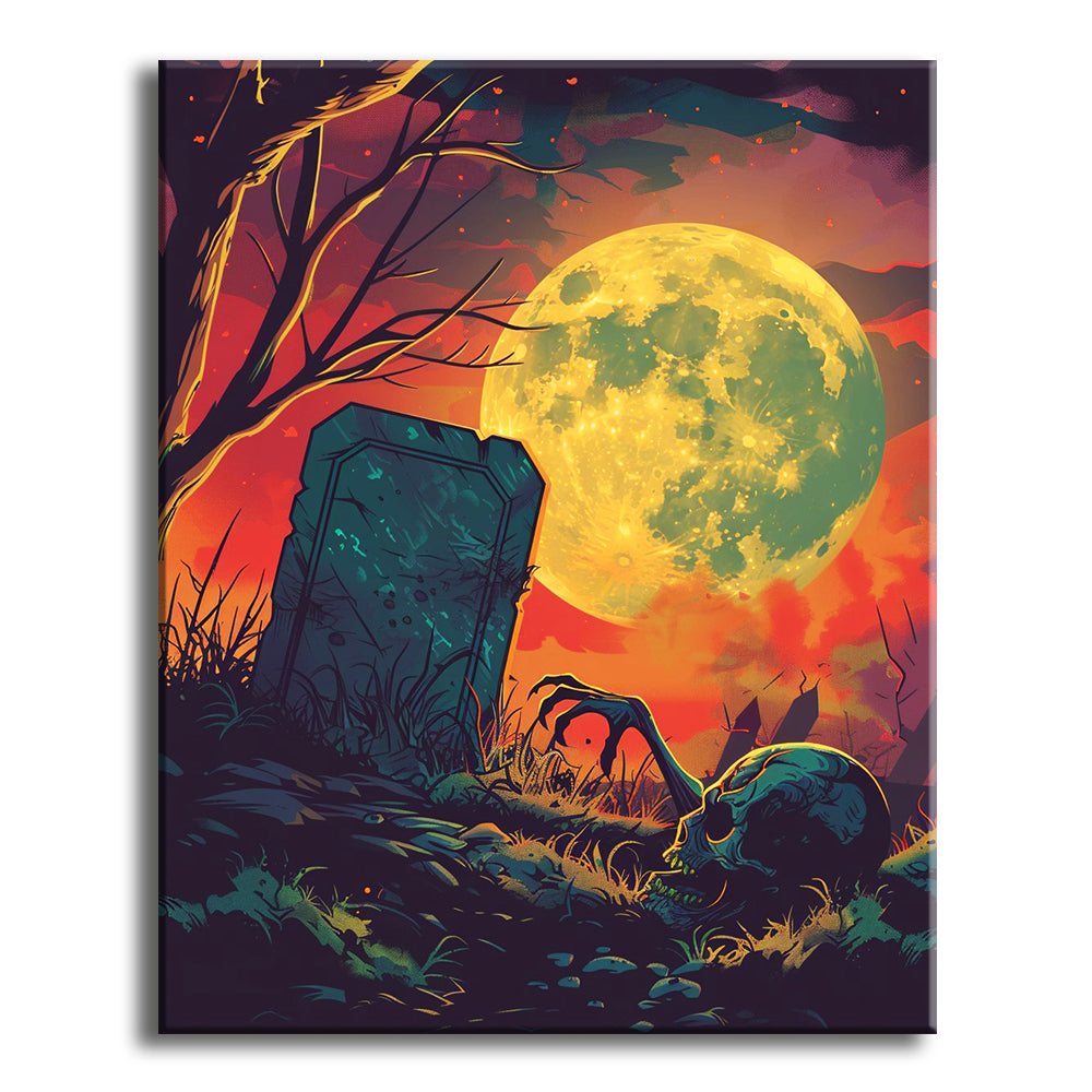 Moonlight Mysteries – Halloween Paint by Numbers Kit