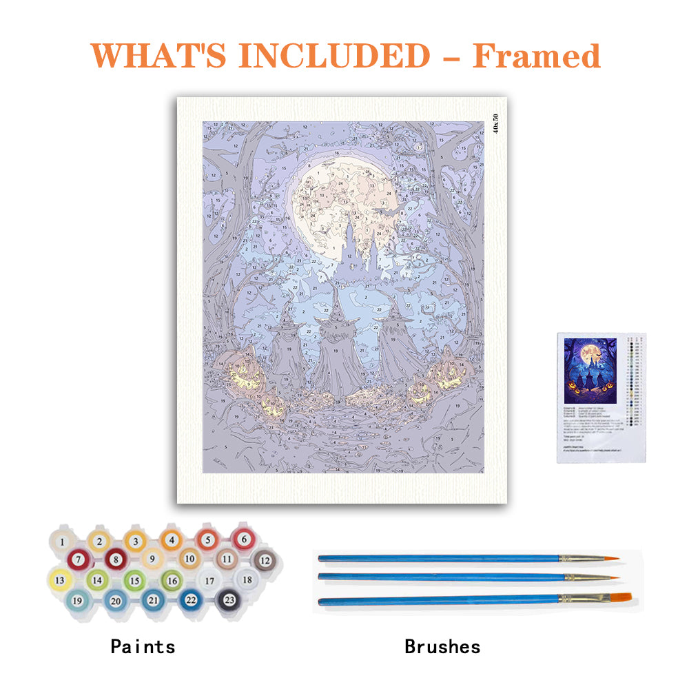 Halloween Castle Adventure – Paint by Numbers Kit