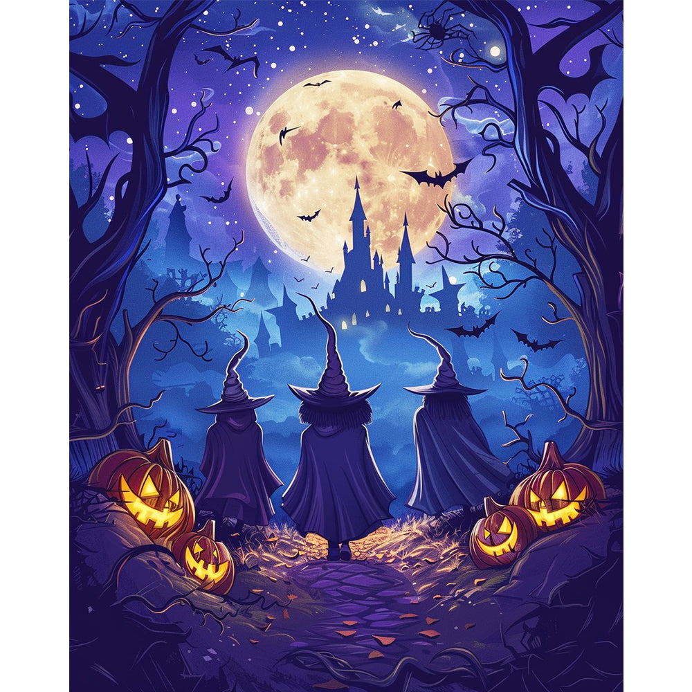 Halloween Castle Adventure – Paint by Numbers Kit