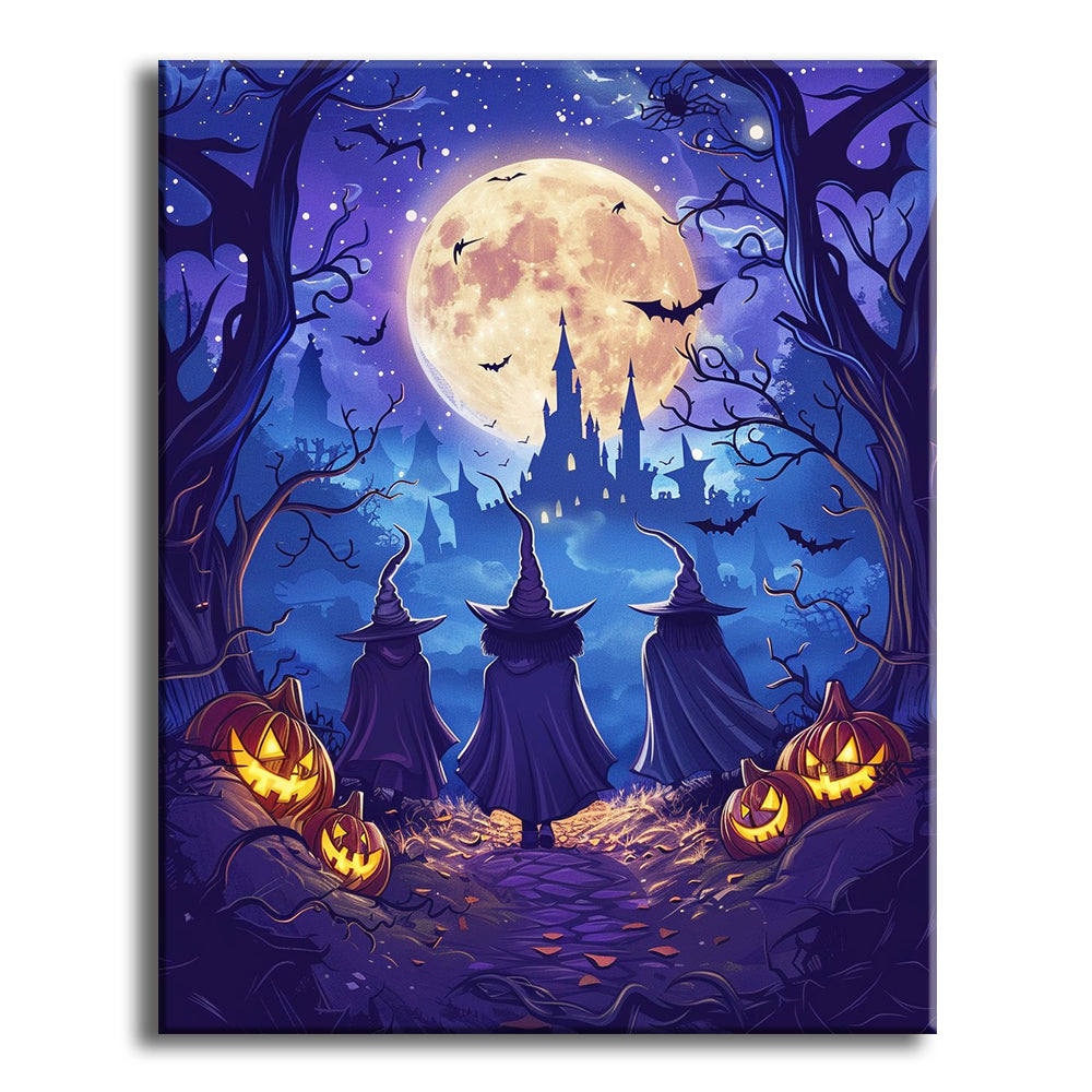 Halloween Castle Adventure – Paint by Numbers Kit