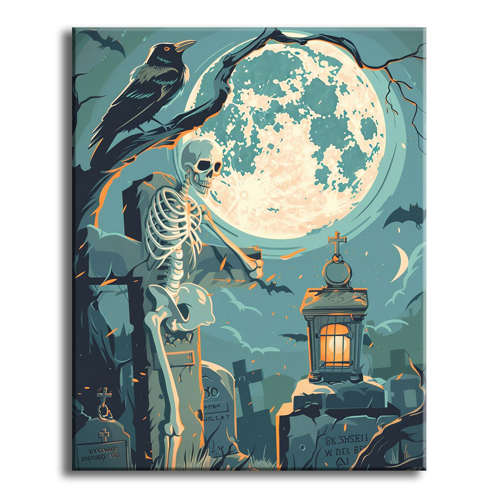 Moonlit Memories – Halloween Paint by Numbers Kit