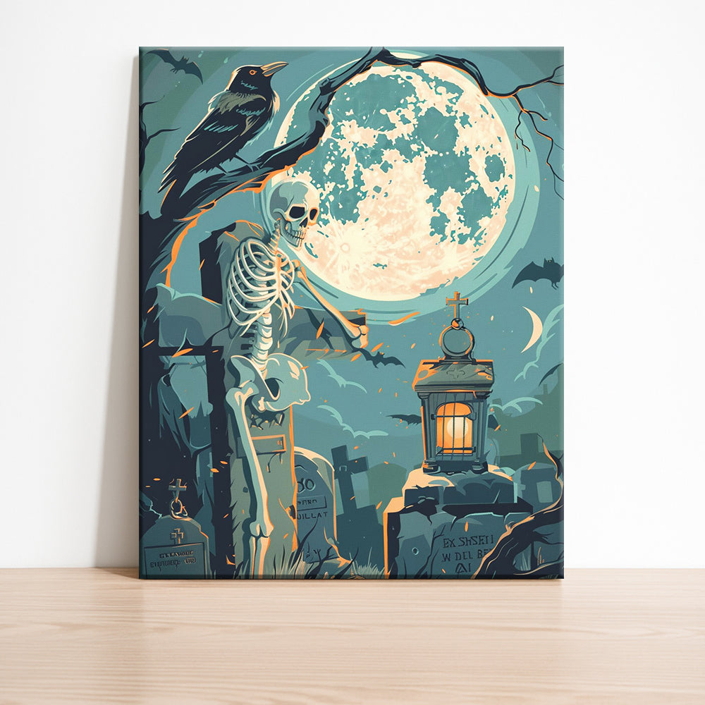 Moonlit Memories – Halloween Paint by Numbers Kit