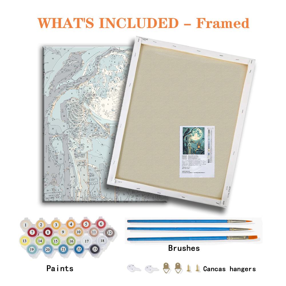 Moonlit Memories – Halloween Paint by Numbers Kit