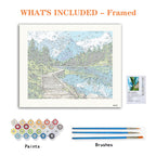 Mountain Lake Trail - Paint by Numbers Kit