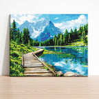 Mountain Lake Trail - Paint by Numbers Kit