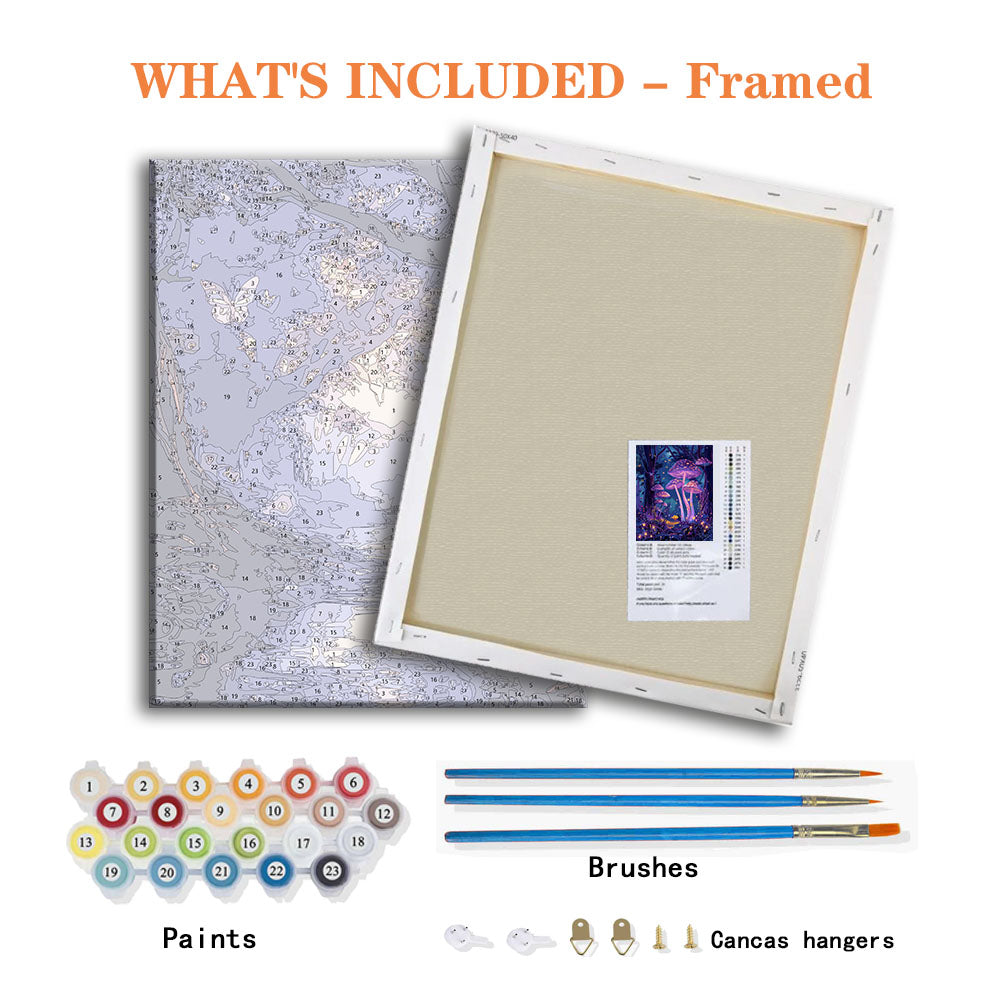 Mystic Mushroom Grove - Paint by Numbers Kit