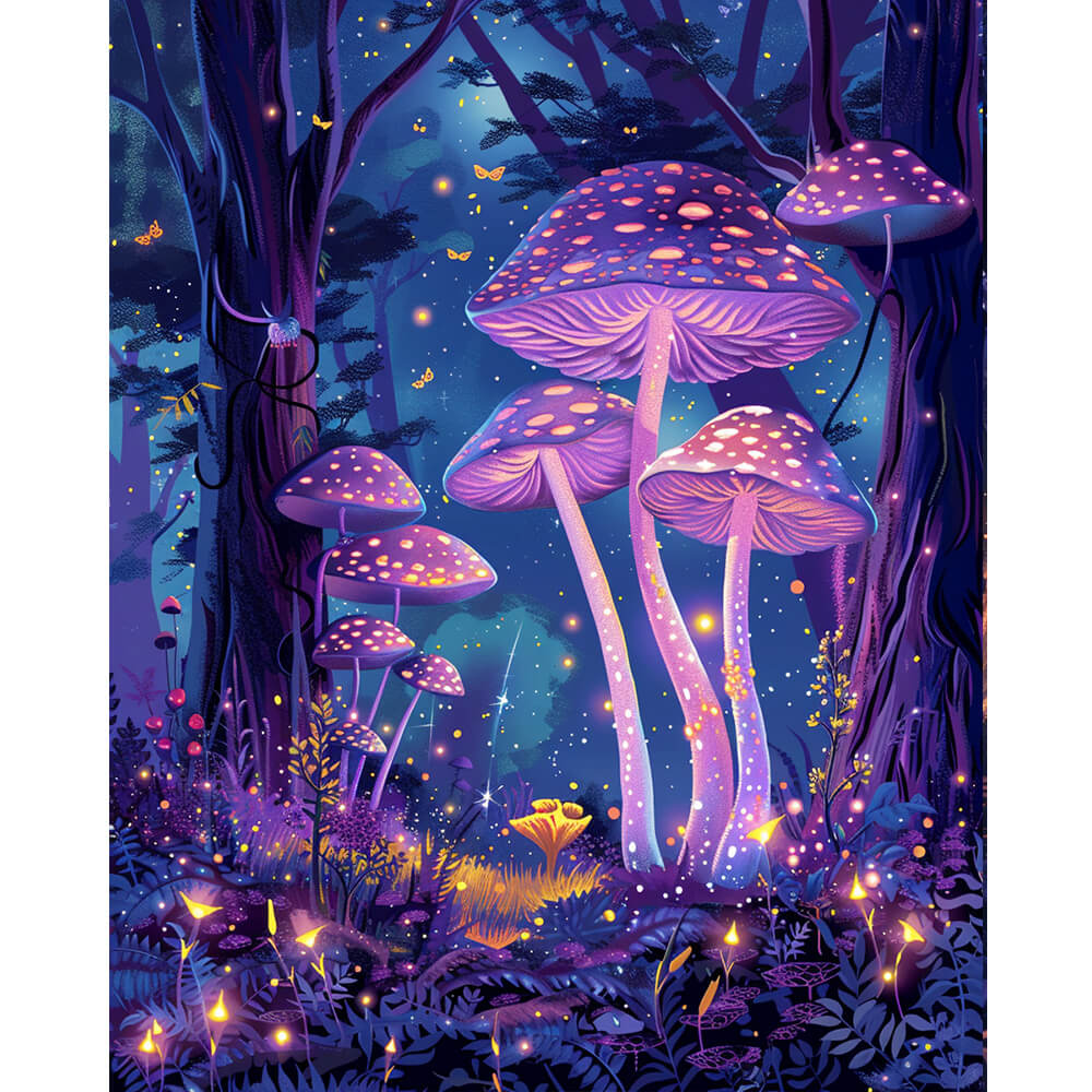 Mystic Mushroom Grove - Paint by Numbers Kit