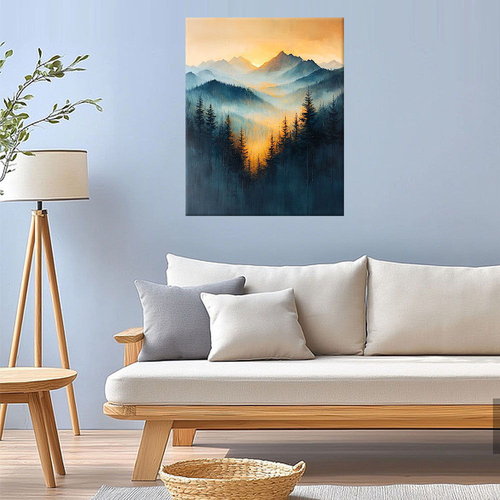 Fog over the Valley of Freedom - Paint by Numbers