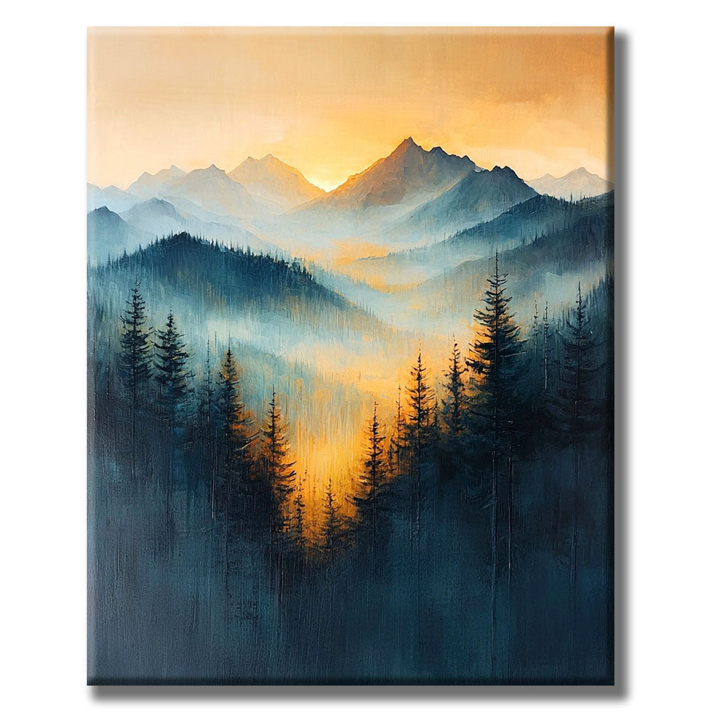 Fog over the Valley of Freedom - Paint by Numbers