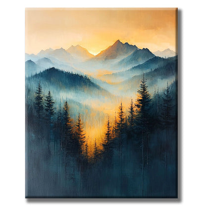 Fog over the Valley of Freedom - Paint by Numbers