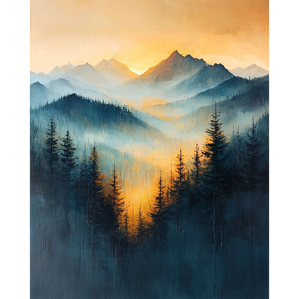 Fog over the Valley of Freedom - Paint by Numbers