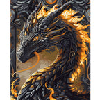 Obsidian Inferno - Paint by Numbers Kit